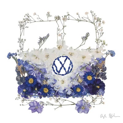 VW - Blue by Oxeye Floral Co canvas print