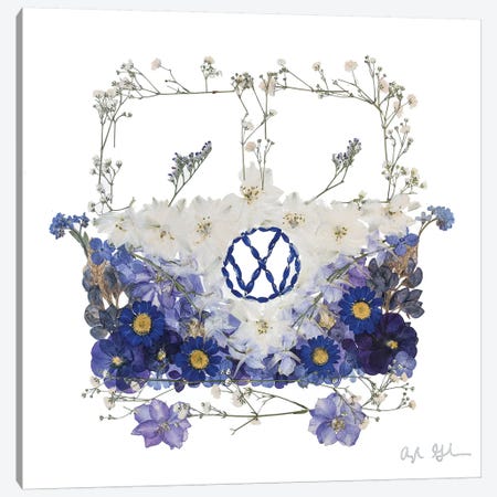 VW - Blue Canvas Print #OFC32} by Oxeye Floral Co Canvas Art