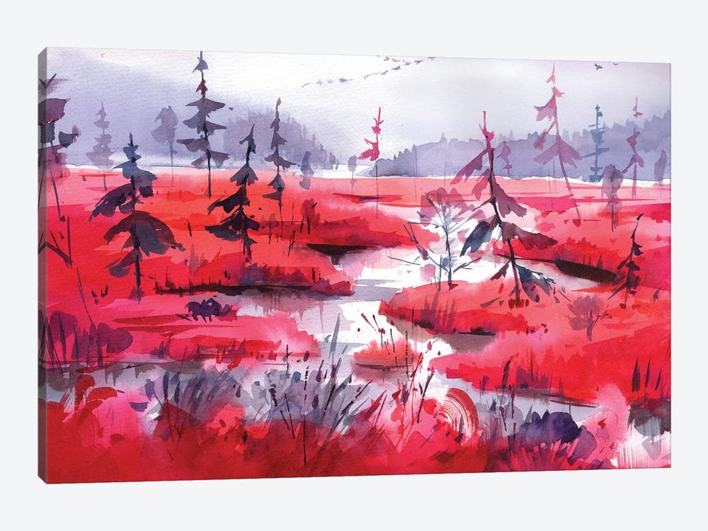 Red Calm by Olga Aksenova 1-piece Art Print