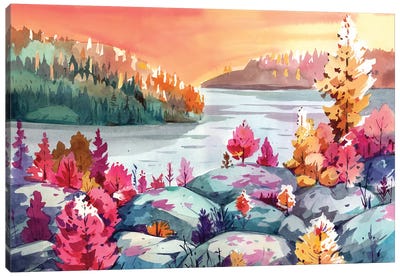 Autumn Magic Canvas Art Print - Olga Aksenova