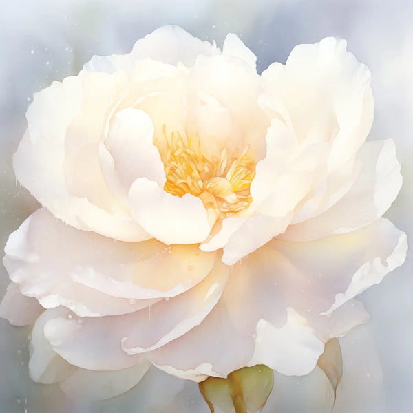 Peonies: Gentle Peony by Olga Volna