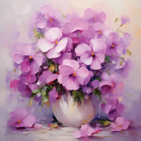 Purple: Lilac Violas by Olga Volna