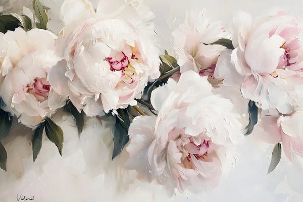 Peonies: White Peonies by Olga Volna