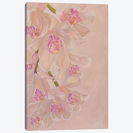 Gentle Orchids Canvas Print #OGV12} by Olga Volna Canvas Artwork