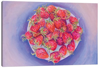 Strawberry Canvas Art Print - Olga Volna