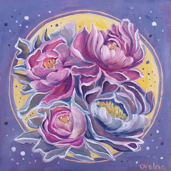 Peonies: Cute Peonies by Olga Volna