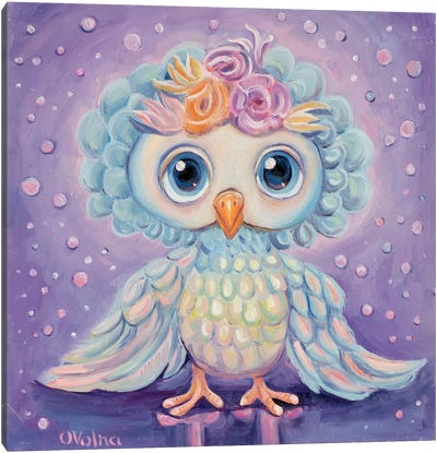 Owl Canvas Art Print - Olga Volna