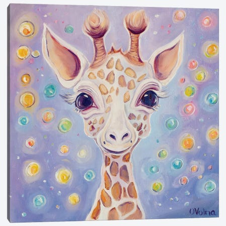 Giraffe Canvas Print #OGV24} by Olga Volna Canvas Artwork