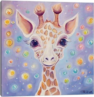 Giraffe Canvas Art Print - Olga Volna