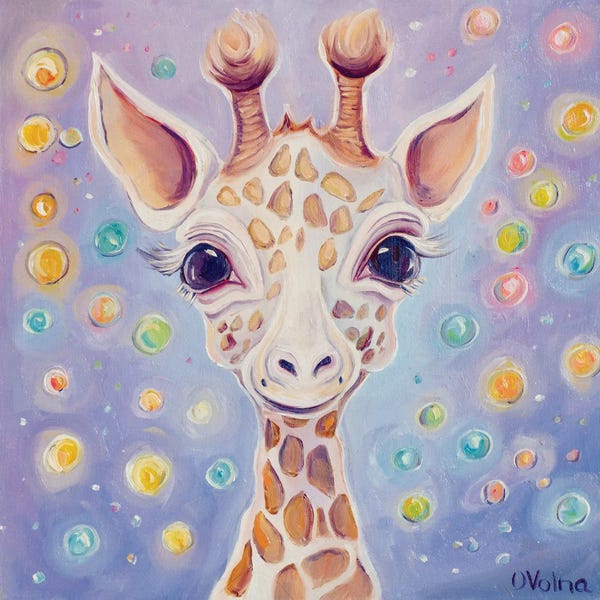 Giraffes: Giraffe by Olga Volna