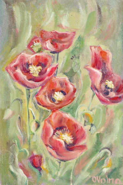 Poppies by Olga Volna canvas print