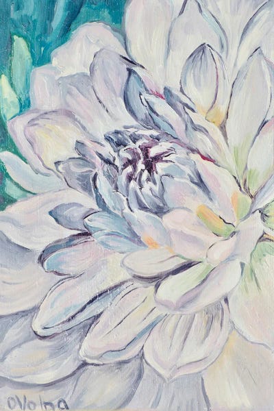 Dahlias: Violet Dahlia by Olga Volna