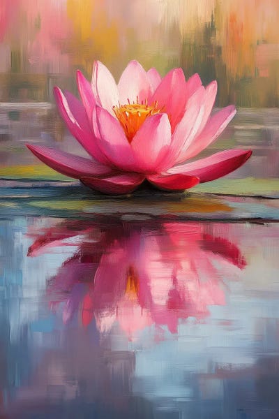 Flaming Lotus I by Olga Volna canvas print