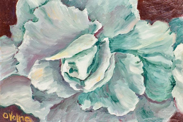 Fine Art Print: Turquoise Rose by Olga Volna