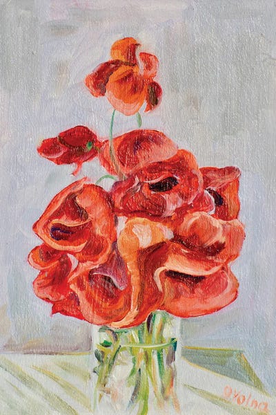 Fine Art Print: Poppies Bouquet by Olga Volna
