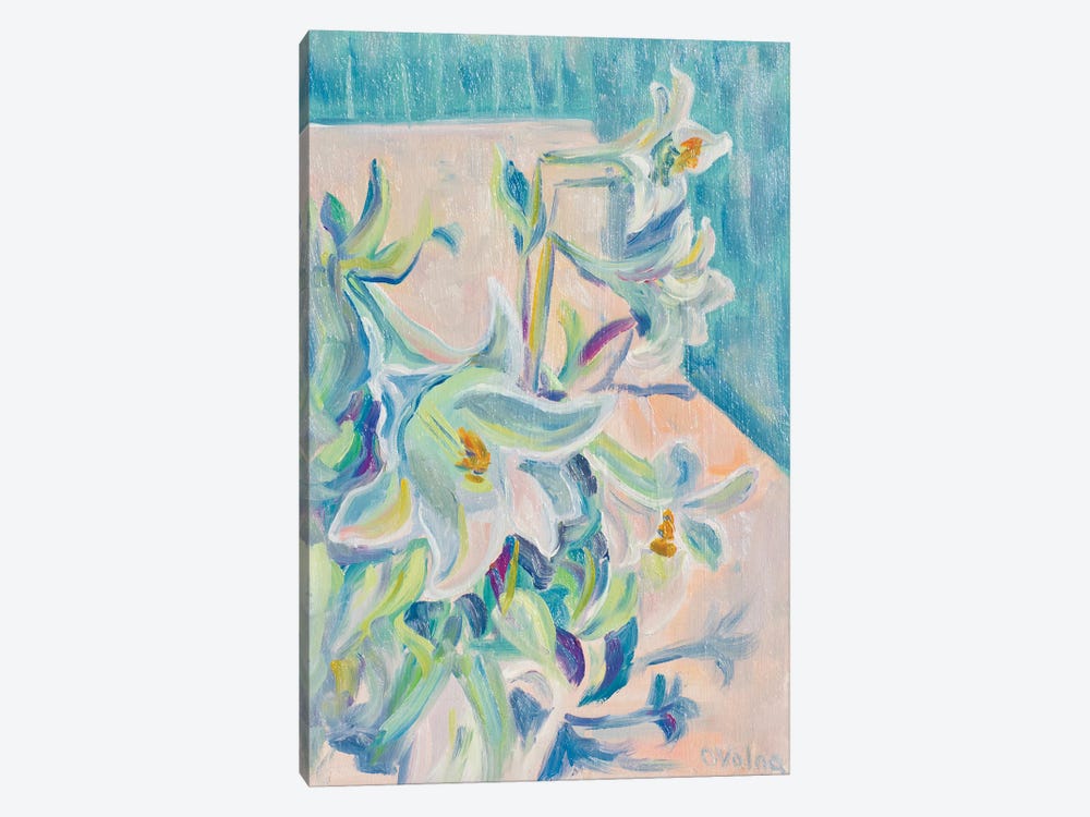 Lilies by Olga Volna 1-piece Canvas Wall Art