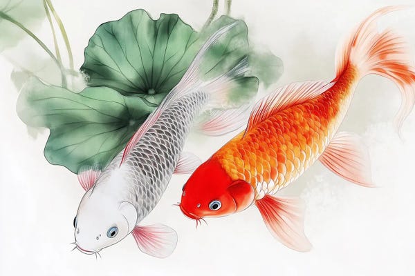 Koi: Koi Fishes by Olga Volna