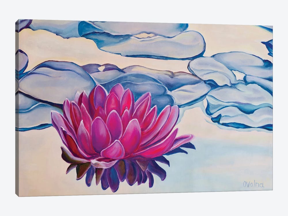 Sunset Lotus by Olga Volna 1-piece Canvas Print