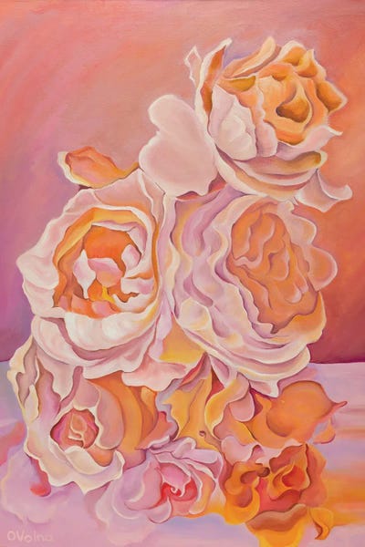 Sunset Bouquet by Olga Volna canvas print