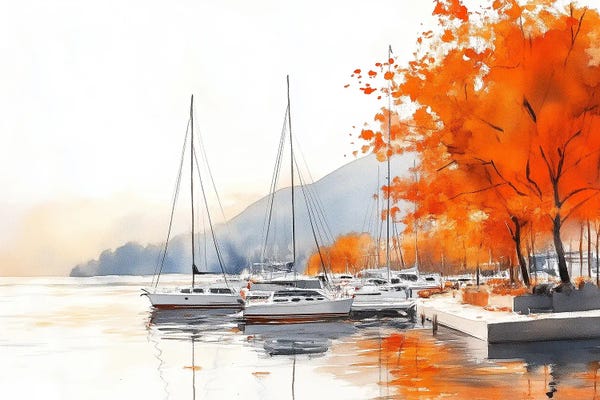 Olga Volna: Autumn Yachts by Olga Volna