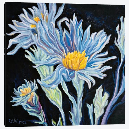Cornflowers Canvas Print #OGV41} by Olga Volna Art Print