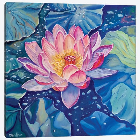 Magic Lotus Canvas Print #OGV43} by Olga Volna Canvas Print