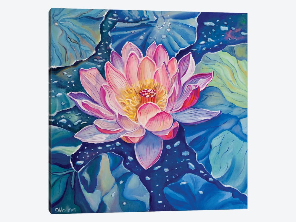 Magic Lotus by Olga Volna 1-piece Canvas Art