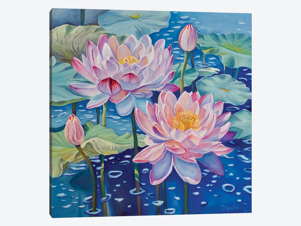 Magic Lotuses by Olga Volna 1-piece Canvas Print