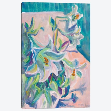 Lilies Bouquet Canvas Print #OGV47} by Olga Volna Canvas Wall Art