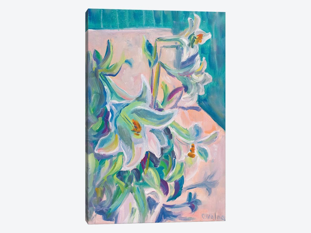 Lilies Bouquet by Olga Volna 1-piece Canvas Wall Art