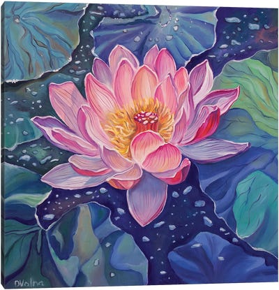Magic Lotus I Canvas Art Print - Lotus Art