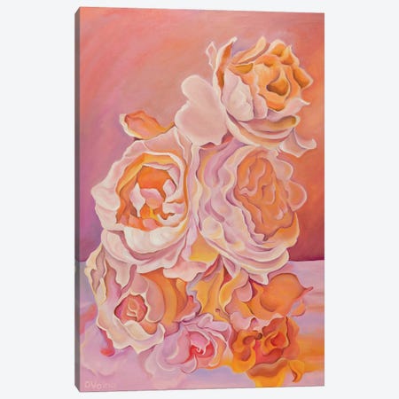 Sunset Bouquet Canvas Print #OGV4} by Olga Volna Canvas Art