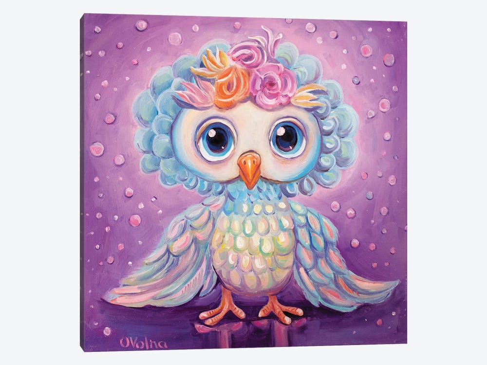 Owl I by Olga Volna 1-piece Canvas Art