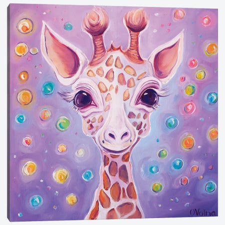 Giraffe I Canvas Print #OGV51} by Olga Volna Canvas Artwork