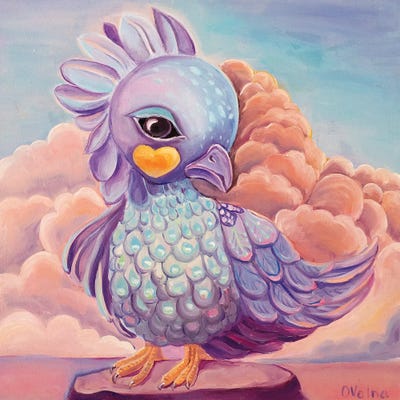 Peacock I by Olga Volna multi panel art