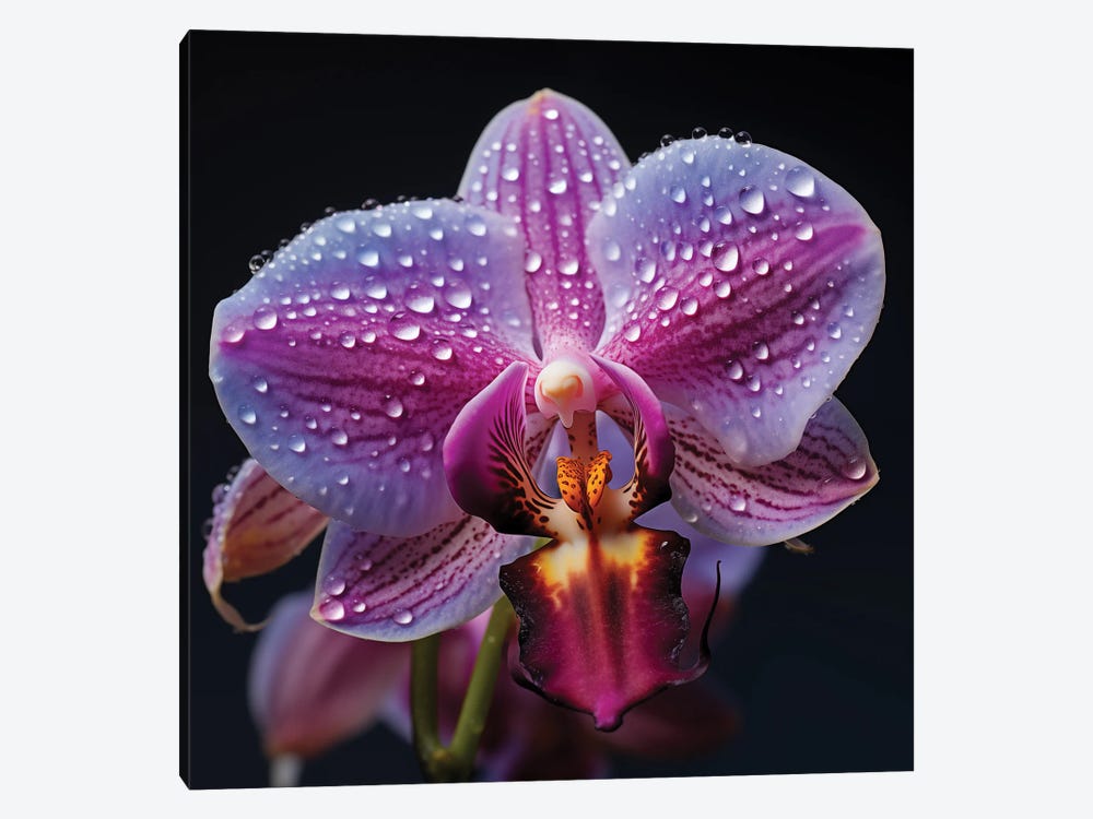 Orchids Drops by Olga Volna 1-piece Canvas Print