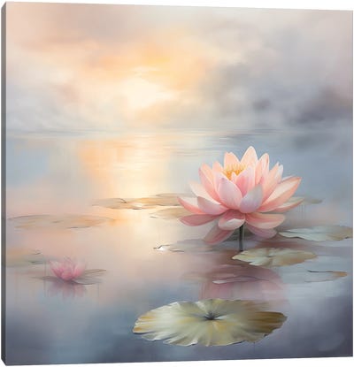 Pearl Evening IV Canvas Art Print - Lotus Art