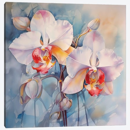 Orchids II Canvas Print #OGV84} by Olga Volna Canvas Art