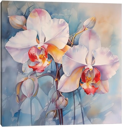 Orchids II Canvas Art Print - Olga Volna