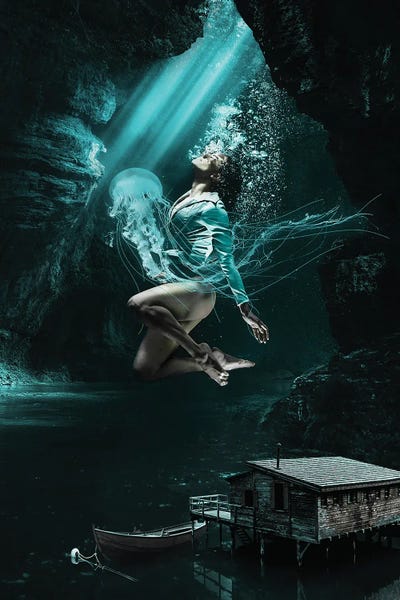 In The Deep by Oğuzhan Taşhan metal wall art