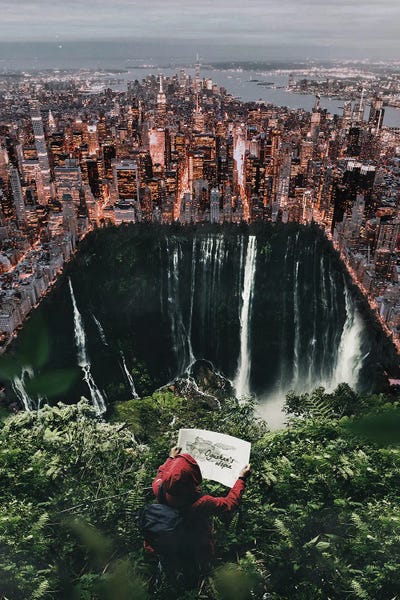 Secret New York by Oğuzhan Taşhan metal wall art