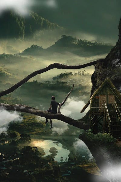 Secret Paradise by Oğuzhan Taşhan metal wall art