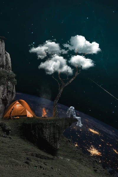 Space Camp by Oğuzhan Taşhan metal wall art