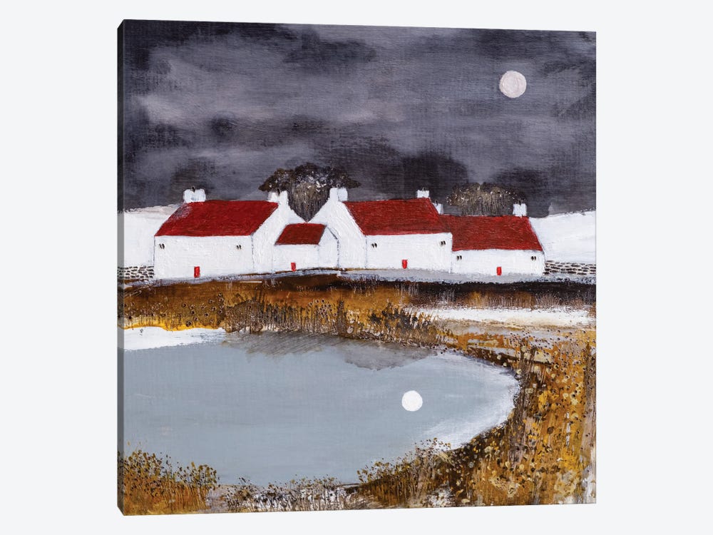 Winter Moon by Louise O'Hara 1-piece Canvas Art Print