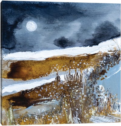 Wolf Moon Canvas Art Print - Louise O'Hara
