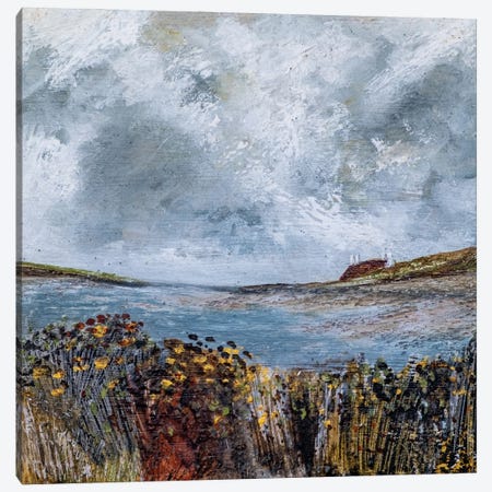 Across The Estuary Canvas Print #OHA41} by Louise O'Hara Canvas Artwork