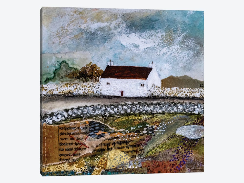Whitewall Cottage by Louise O'Hara 1-piece Art Print