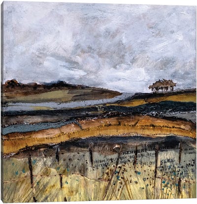 A Autumn Meadow View Canvas Art Print - Louise O'Hara