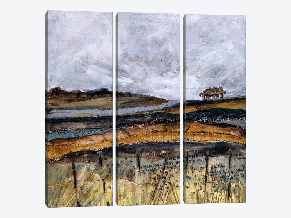 A Autumn Meadow View by Louise O'Hara 3-piece Canvas Artwork