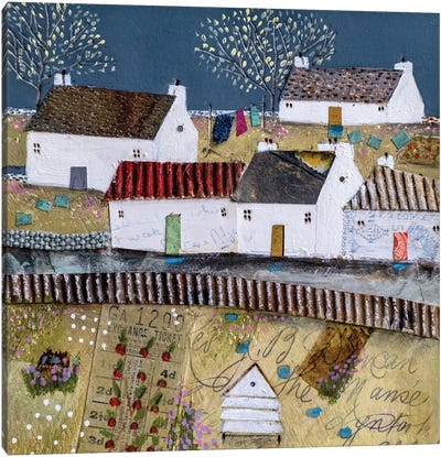 Another Day On The Allotment Canvas Art Print - Louise O'Hara